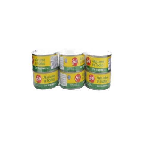 Atún Suli Trocitos Con Vegetales 6 Pack -840 gr
